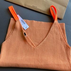 J.Crew NWT  Ribbed V-neck knit tank XS